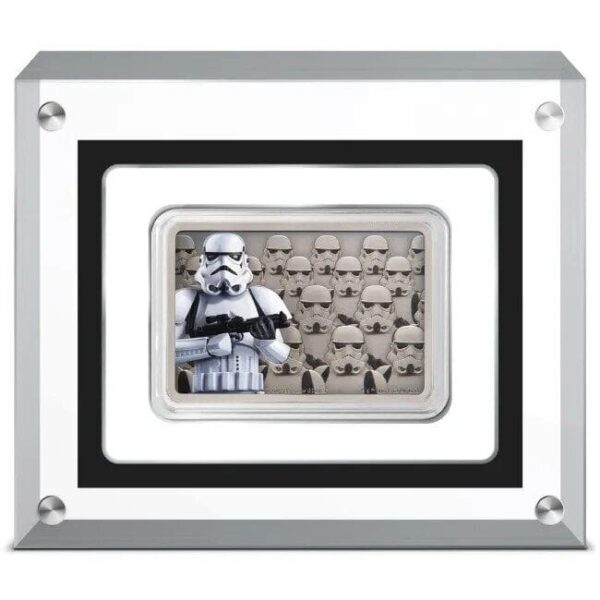 2020 $2 Star Wars Guards Of The Empire Stormtrooper 1oz Silver Coin - Image 2