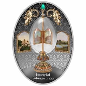 2021 $1 Fabergé Egg Revolving Miniatures Silver Proof Coin
