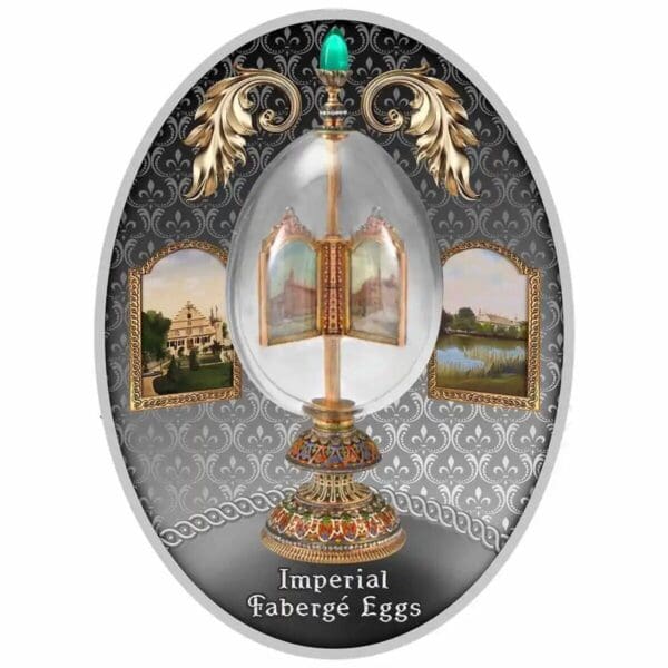 2021 $1 Fabergé Egg Revolving Miniatures Silver Proof Coin