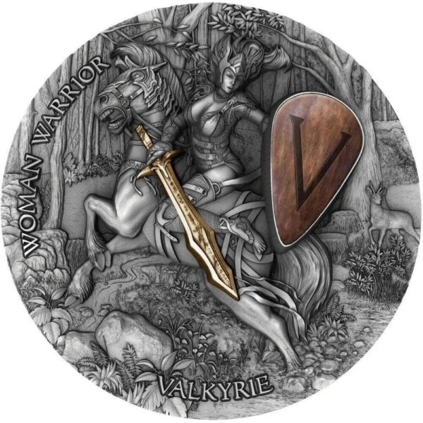 2020 $5 Valkyrie Woman Warrior 2oz Silver Coin