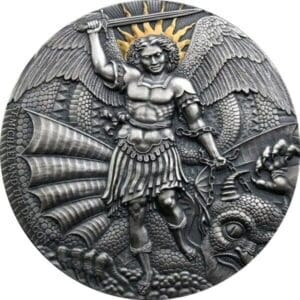 2020 Apocalypse St. Michael And the Dragon 3oz Silver Coin