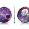 2021 $5 Glowing Galaxy Maple Leaf 1oz Silver Coin - Image 3