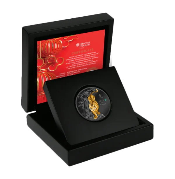 2022 Year Of The Tiger Ruthenium Silver Proof Coin - Image 2