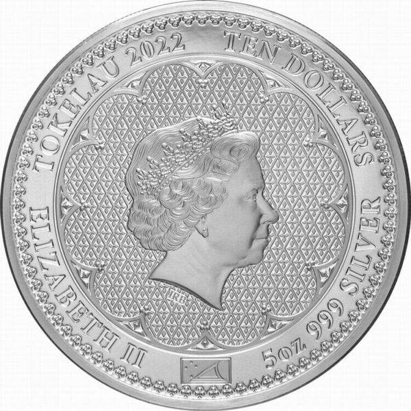 2022 $10 Diana Princess of Wales 5oz Silver Proof Coin - Image 4