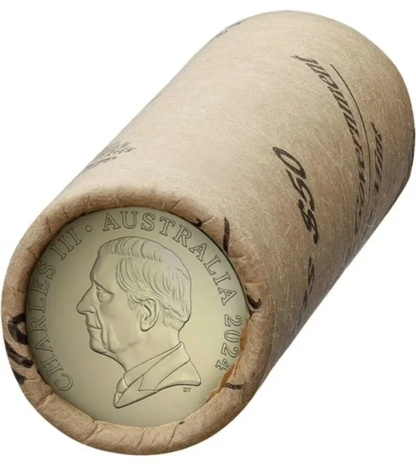 2024 $2 King Charles III Effigy Uncirculated Premium Mint Roll - Image 3