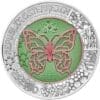 2017 €25 Microcosm Mikrokosmos Butterfly Niobium Bimetallic Coin
