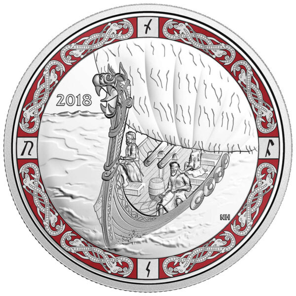 2018 $20 Norse Figureheads Viking Voyage Silver Proof Coin