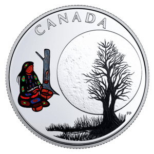 2018 $3 The Thirteen Teachings From Grandmother Moon Sugar Moon 1/4oz Silver Coin