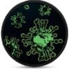 2020 Covid-19 Alert Chinese Panda Glow In The Dark Silver Coin - Image 2