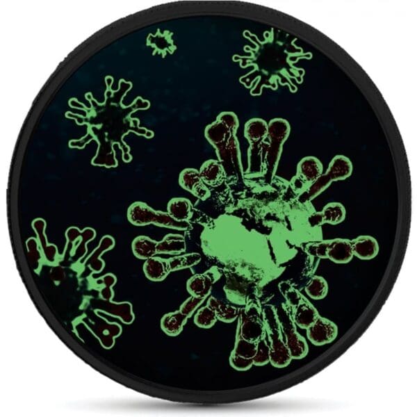 2020 Covid-19 Alert Chinese Panda Glow In The Dark Silver Coin - Image 2