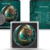 2020 Fafnir Geminus Dragon Metallic 1oz Silver Coin - Image 2