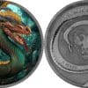 2020 Fafnir Geminus Dragon Metallic 1oz Silver Coin