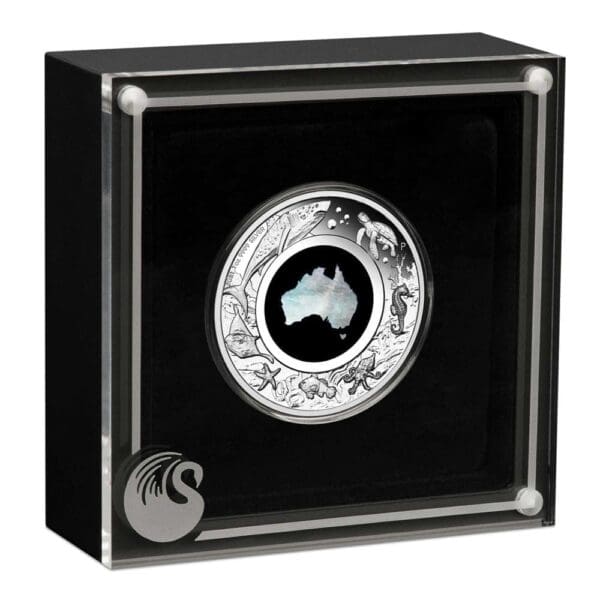 2021 $1 Great Southern Land Mother of Pearl 1oz Silver Proof Coin - Image 4
