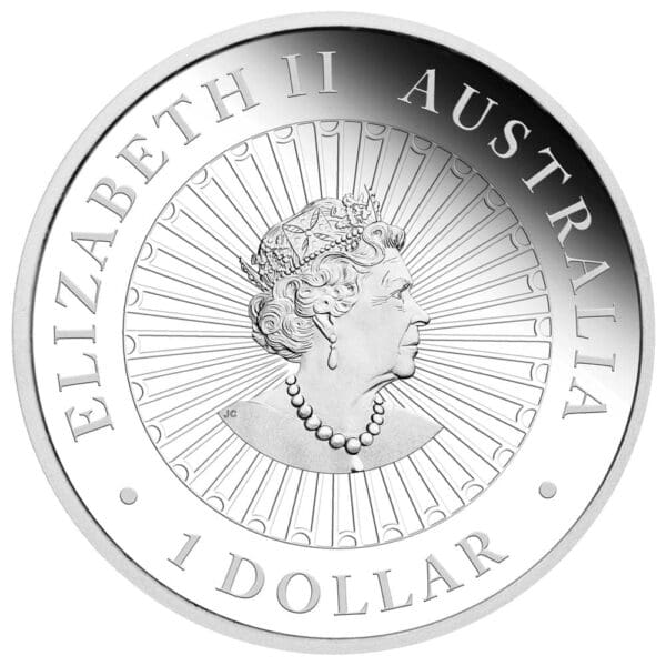 2021 $1 Great Southern Land Mother of Pearl 1oz Silver Proof Coin - Image 3