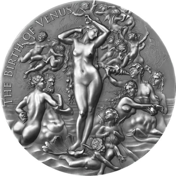 2021 The Birth of Venus Celestial Beauty 2oz Silver Coin