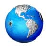 2022 $5 Blue Marble Endangered Meteorite Sphere Earth 3oz Silver Coin - Image 3