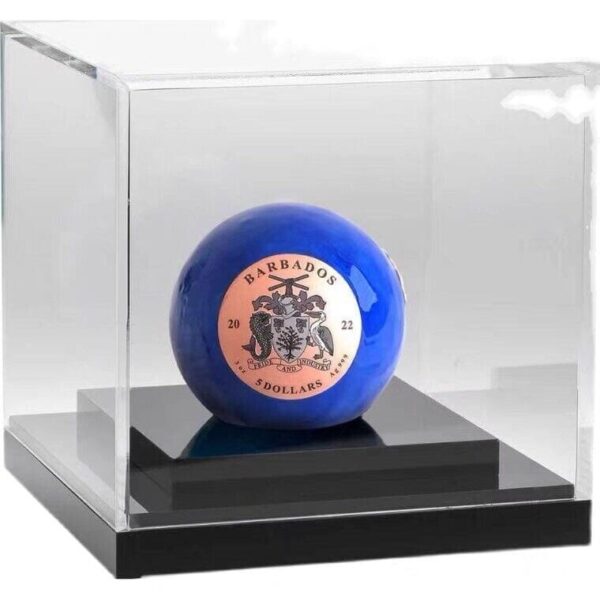 2022 $5 Pangea Blue Marble Rose Gold Earth Sphere 3oz Silver Coin - Image 2