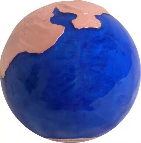 2022 $5 Pangea Blue Marble Rose Gold Earth Sphere 3oz Silver Coin - Image 4