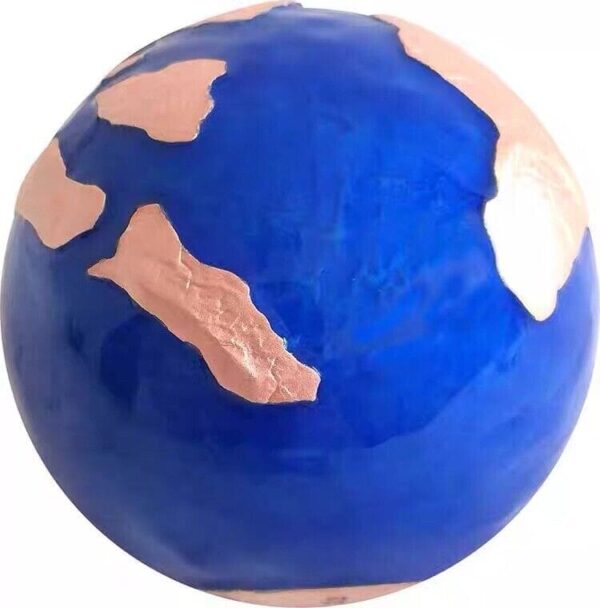 2022 $5 Pangea Blue Marble Rose Gold Earth Sphere 3oz Silver Coin - Image 3