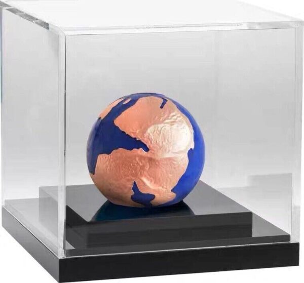 2022 $5 Pangea Blue Marble Rose Gold Earth Sphere 3oz Silver Coin