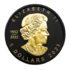 2023 $5 Black Platinum & Gold Maple Leaf 1oz Silver Coin - Image 2