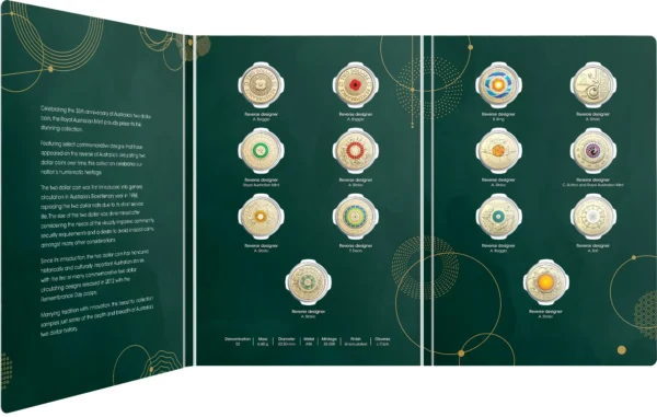 2023 $2 14 Coin Set 35th Anniversary Of The Two Dollar Coin