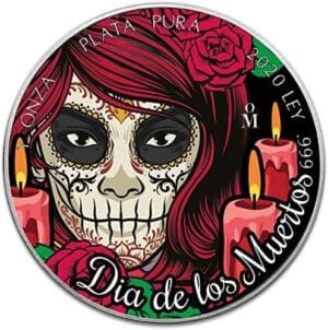 2020 Dia De Los Muertos Libertad 1oz Silver Coin