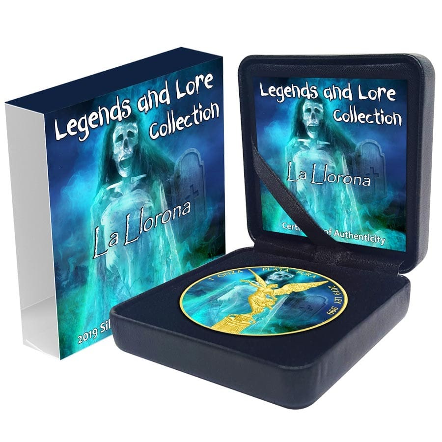 2019 La Llorona - Legends And Lore Libertad 1oz Silver Gilded Coin - Overview