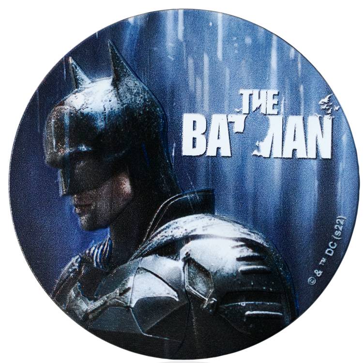 2022 $5 Batman - The Dark Knight 2oz Silver Coin - Reverse View