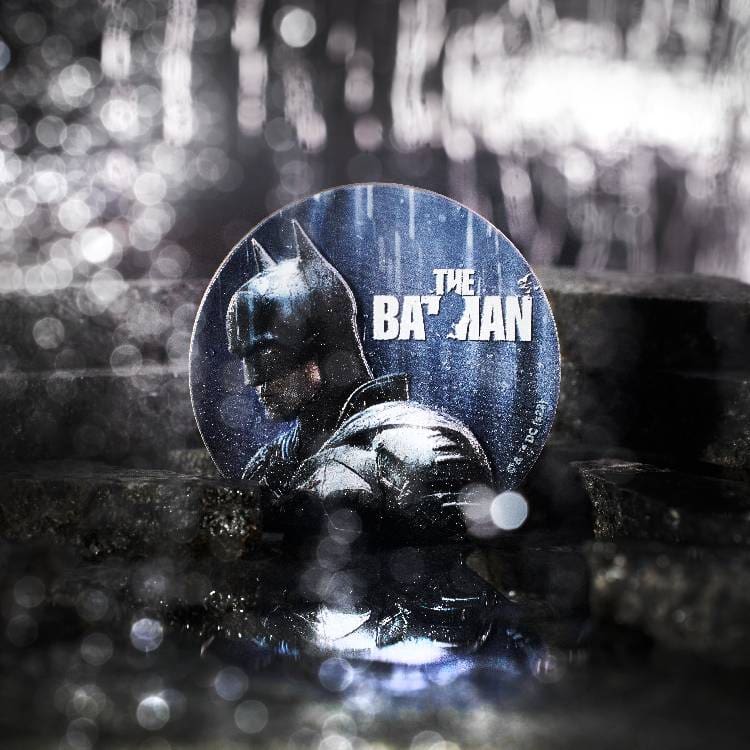 2022 $5 Batman - The Dark Knight 2oz Silver Coin - Far Away Reverse View