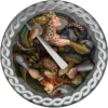 2019 $1 The Legend Of The Nibelungs - Muonionalusta Meteorite Coin - Reverse View