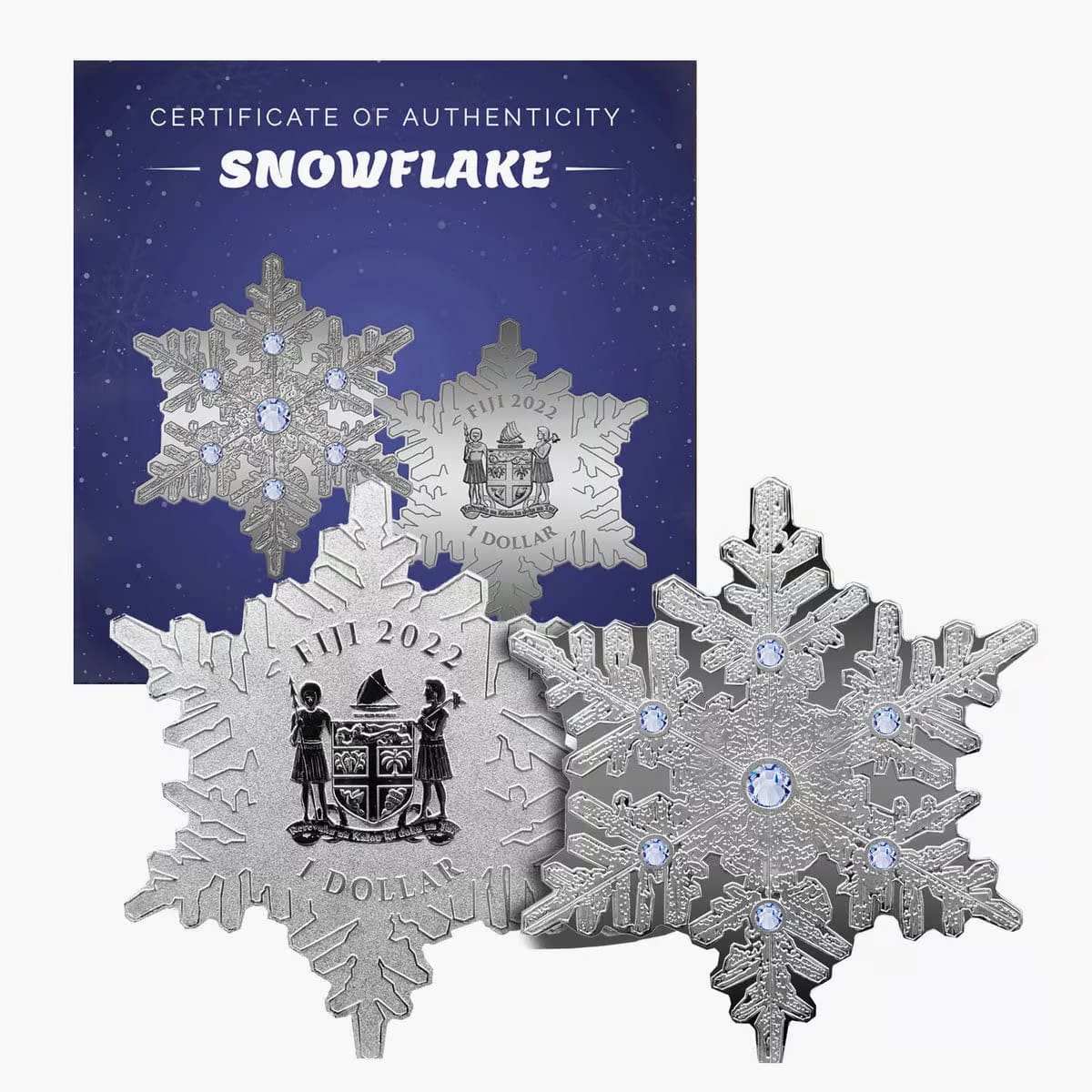 2022 $1 The Snowflake Silver Coin - Overview