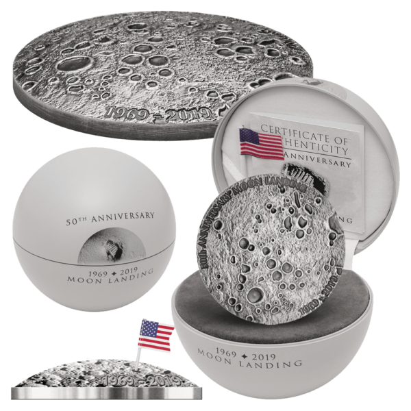 2019 50th Anniversary Of Moon Landing Silver Coin