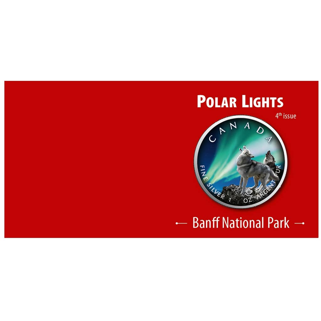 2020 $5 Banff National Park – Polar Lights Series 1oz Silver Maple Leaf Coin - Front of CoA