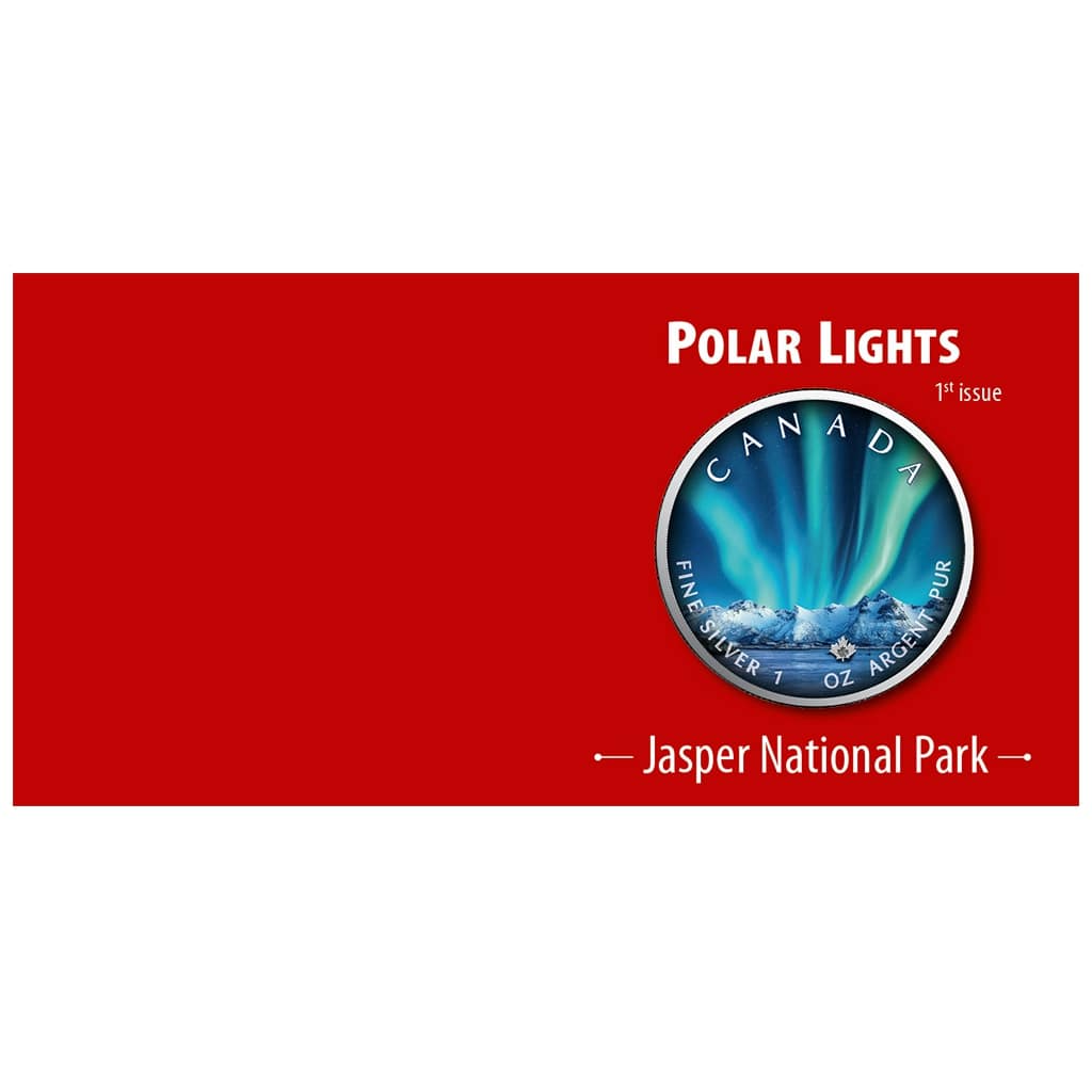 2020 $5 Jasper National Park – Polar Lights Series 1oz Maple Leaf Silver Coin - Front of CoA