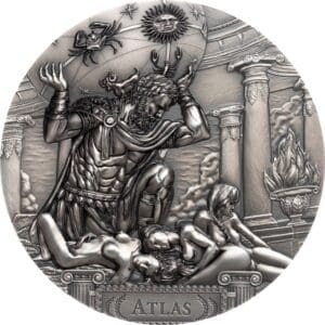 2019 $20 Ancient Titans Atlas 3oz Silver Coin