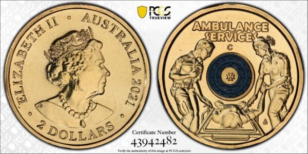 MS68-C 2021 $2 Ambulance Services Coin