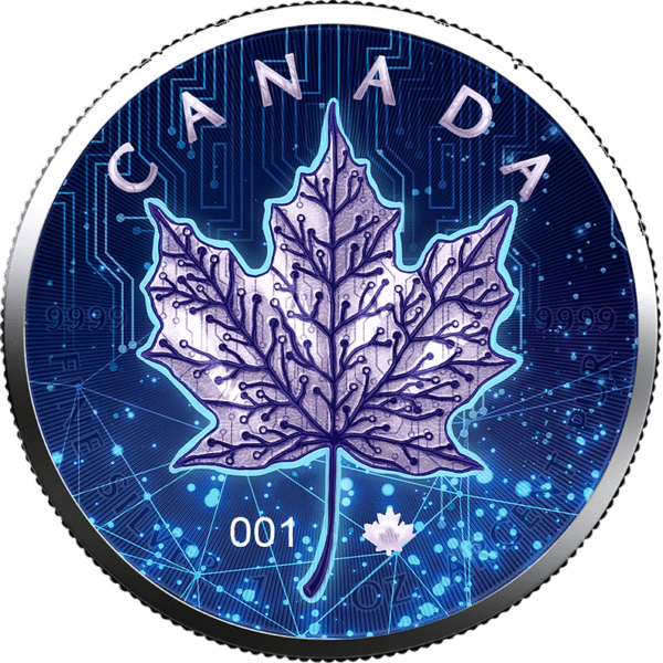 2022 Maple Leaf Artificial Intelligence 1oz Silver Coin - Image 6