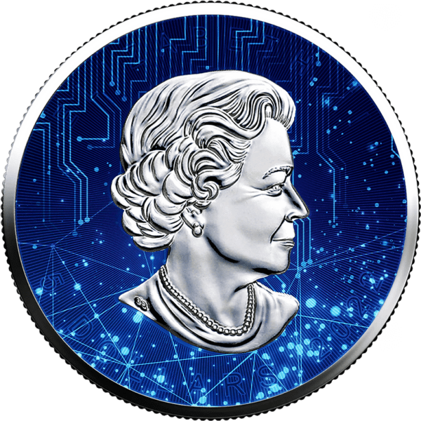 2022 Maple Leaf Artificial Intelligence 1oz Silver Coin - Image 4