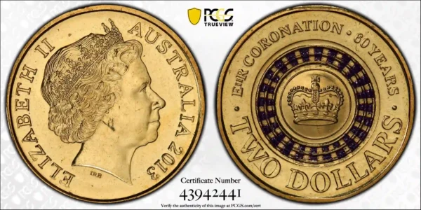 MS67 PCGS $2 Australian Coin Set - Image 6