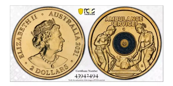 MS69 2021 Ambulance Services $2 C Mint