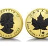 2023 $5 Gold & Black Platinum 1oz Silver Maple Leaf Coin - Obverse and Reverse