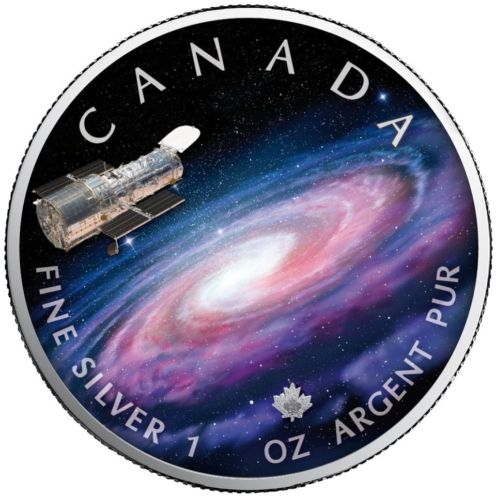 2023 $5 Milky Way – The Universe 1oz Silver Maple Leaf Coin - Reverse View