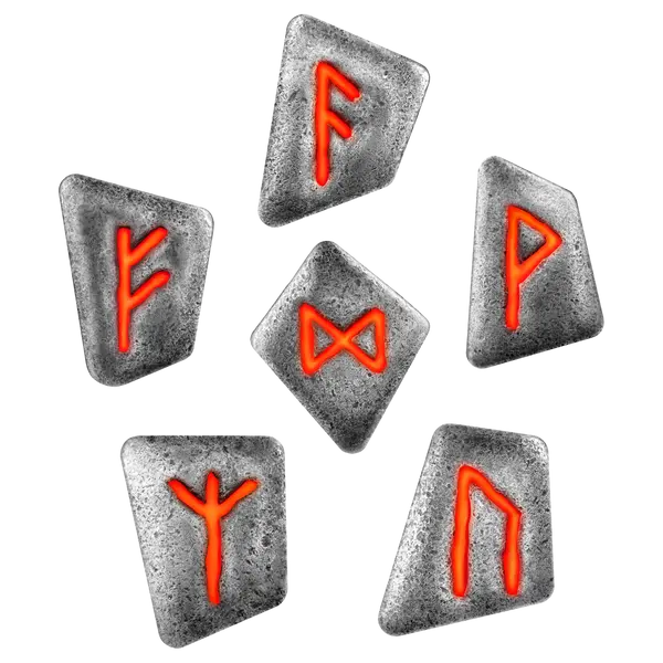 2023 Germania Mint Silver 6 x Rune 1oz Set - Glowing Set Overview