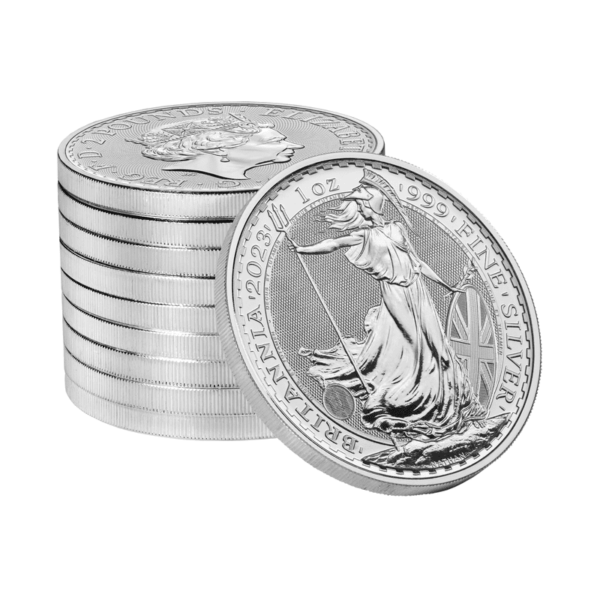 2023 £2 QEII Britannia 1oz Bullion Silver Round - Image 3