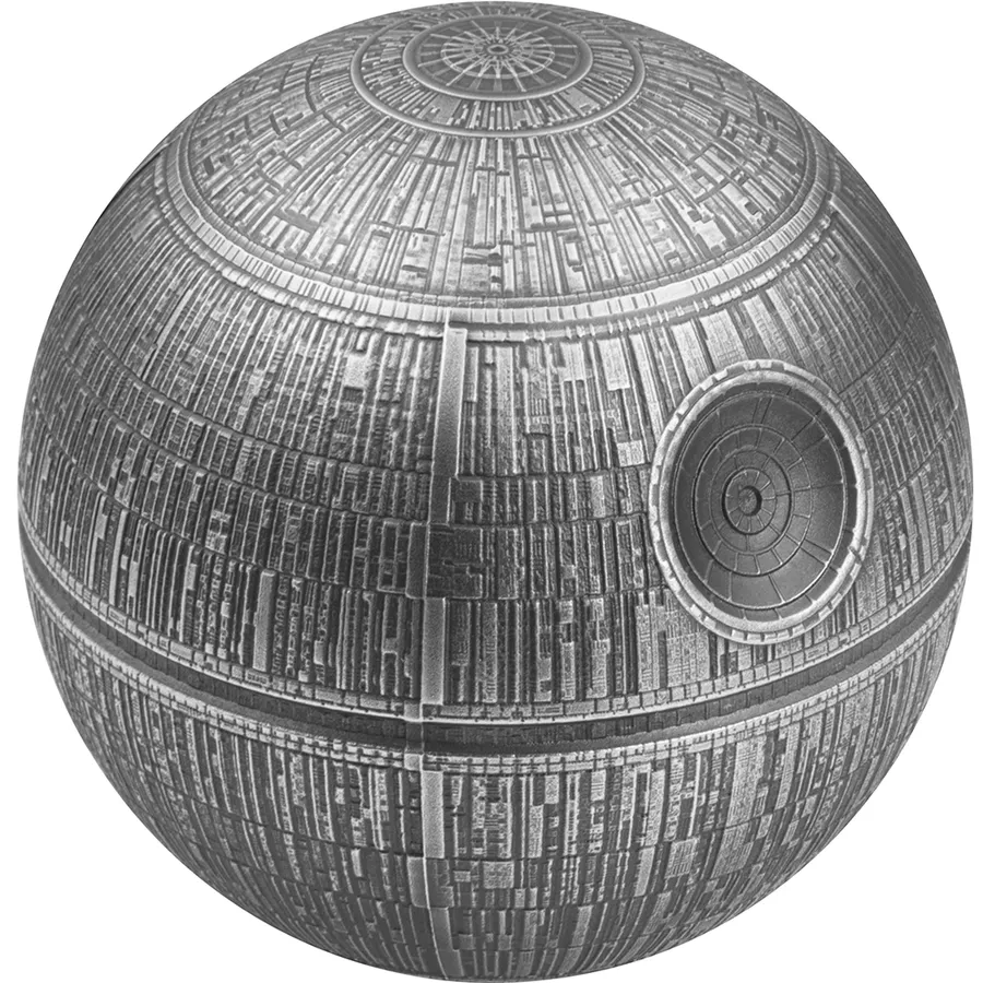 2024 $5 Star Wars™ - Death Star™ 100g Silver Coin - Front View