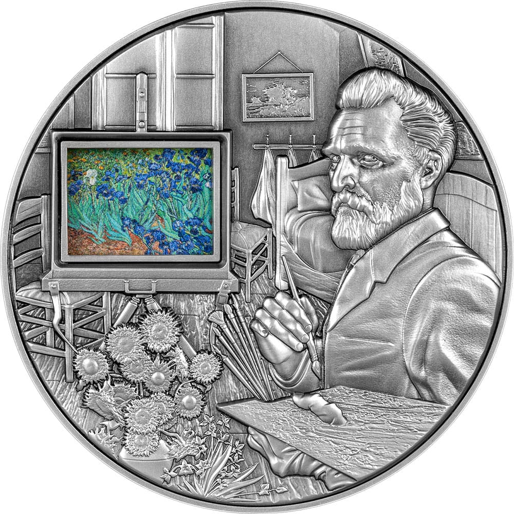 2023 Vincent Van Gogh’s Masterpieces 5oz Silver Interactive Coin - Reverse 3