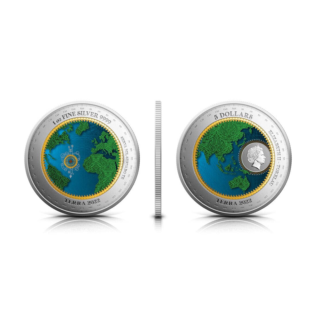 2022 $5 Terra 1oz Silver Colourised Coin - Overview