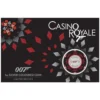 2023 $1 James Bond Casino Royale Chip 1oz Silver Carded Coin - Front of Card