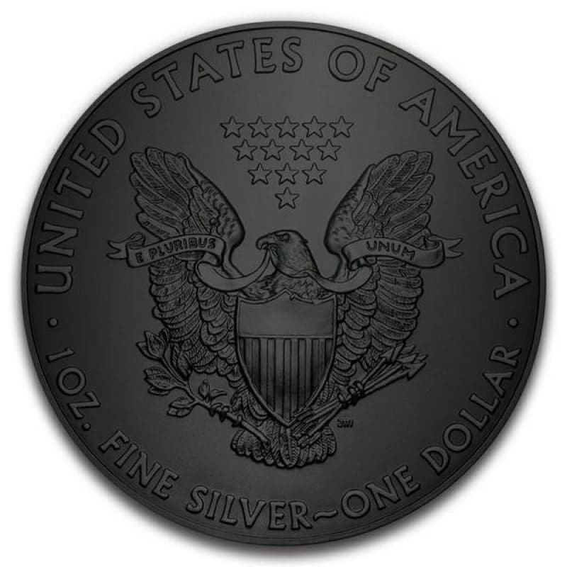 2018 $1 Liberty Reaper 1oz Silver American Eagle Black Ruthenium Coin Obverse View